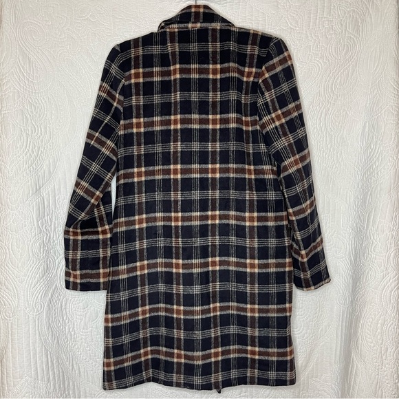 Doe & Rae Plaid Double Breasted Winter Coat Jacket Small ^ 3 for $20 - Picture 4 of 4
